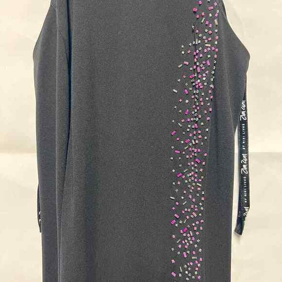 Zum Zum by Niki Livas Beaded High Neck Maxi Dress Womens XS Wedding Guest Formal - Picture 5 of 12